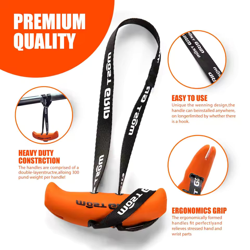 Pull Up Handles Grips Gym Training Fitness Grip Resistance Band Handles Face Pull